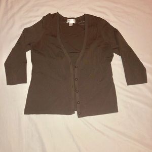 Brown Cardigan from Ann Taylor Loft